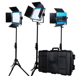 Dracast X Series LED500 Daylight Zestaw 3 Lamp LED z walizką transportową wykonaną metodą wtryskową