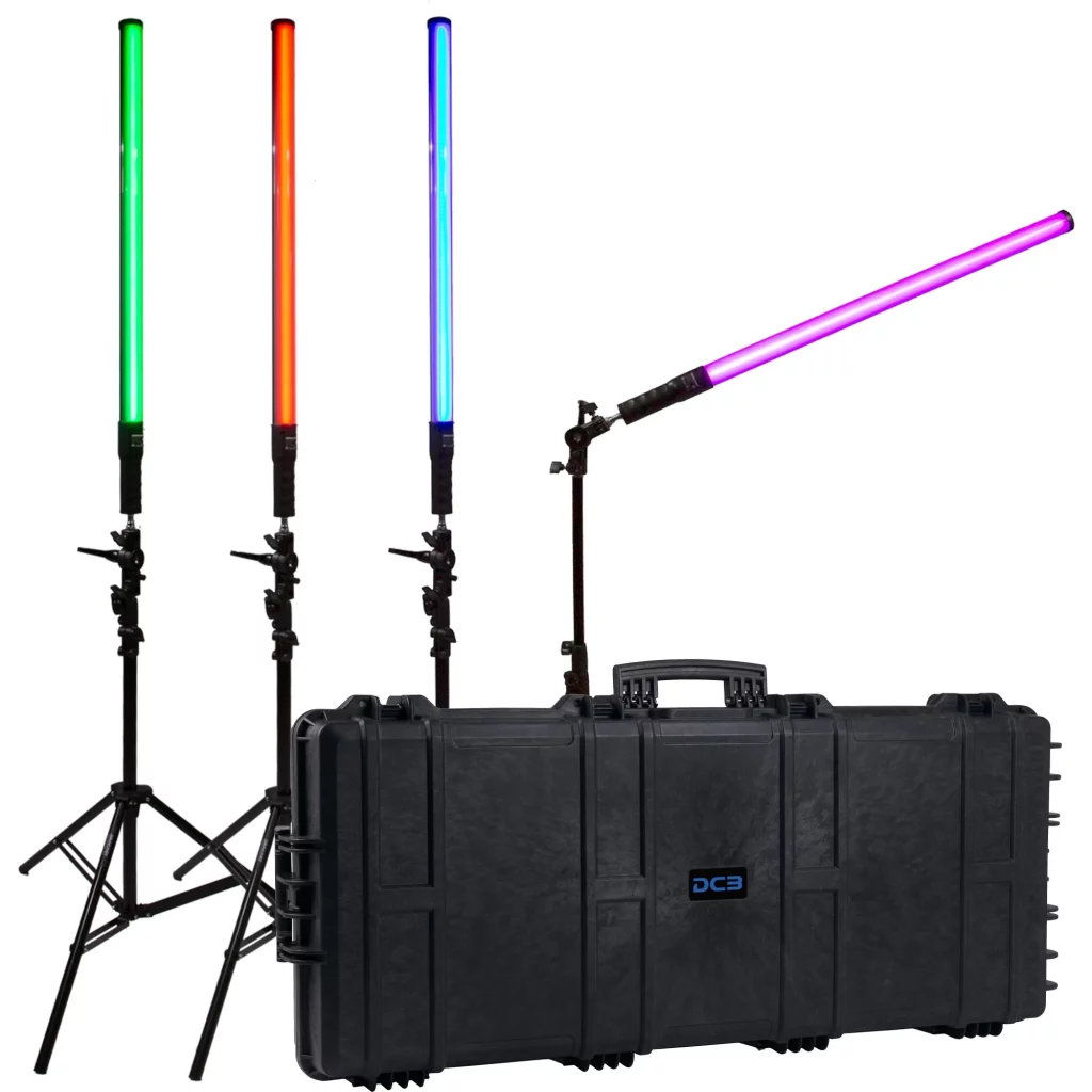 Dracast X Series LED Zestaw Oświetleniowy (X4 DRXLT800, 1190 Travel Case)
