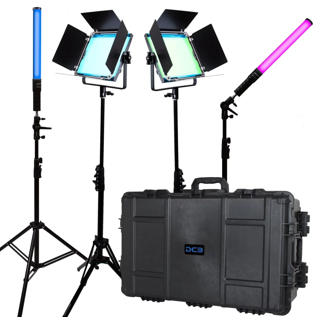 Dracast X Series LED Zestaw Oświetleniowy (X2 DRX500RGB, X2 DRXLT400)