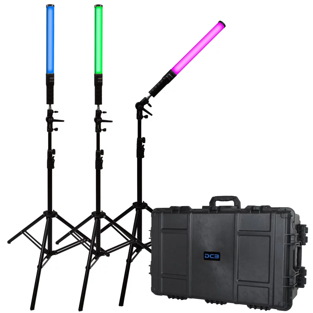 Dracast X Series LED Zestaw Oświetleniowy (x3 DRXLT400, walizka transportowa 7975)