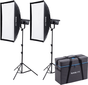 Nanlite FS-300B Bi-Colour – zestaw 2 lamp ze statywami