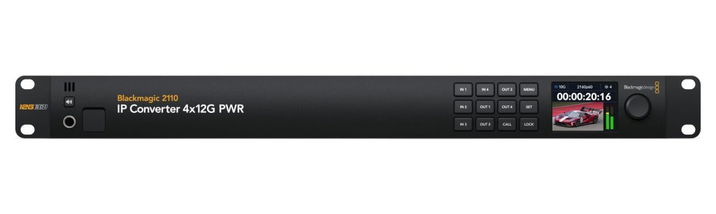 Blackmagic 2110 IP Converter 4x12G PWR