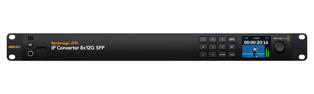 Blackmagic 2110 IP Converter 8x12G SFP