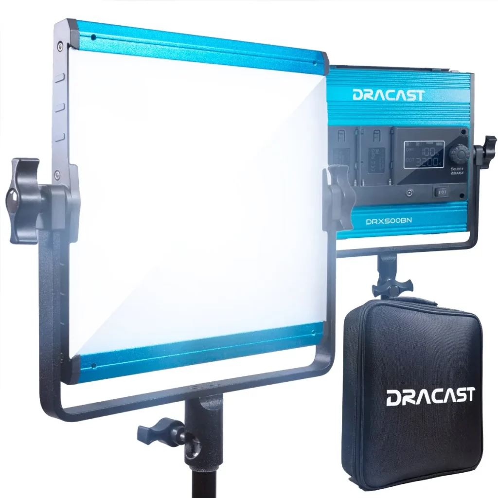Dracast X Series LED500 Daylight LED – panel wideo LED z podwójnym mocowaniem baterii NP-F