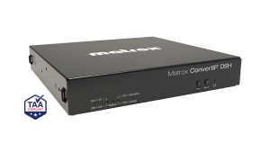ConvertIP DSH SMPTE 2110 and IPMX to HDMI transmitter/receiver and IP video gateway