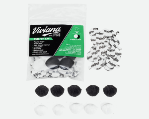 Viviana Fur For Lav Round futerka okrągłe czarne 10 szt.