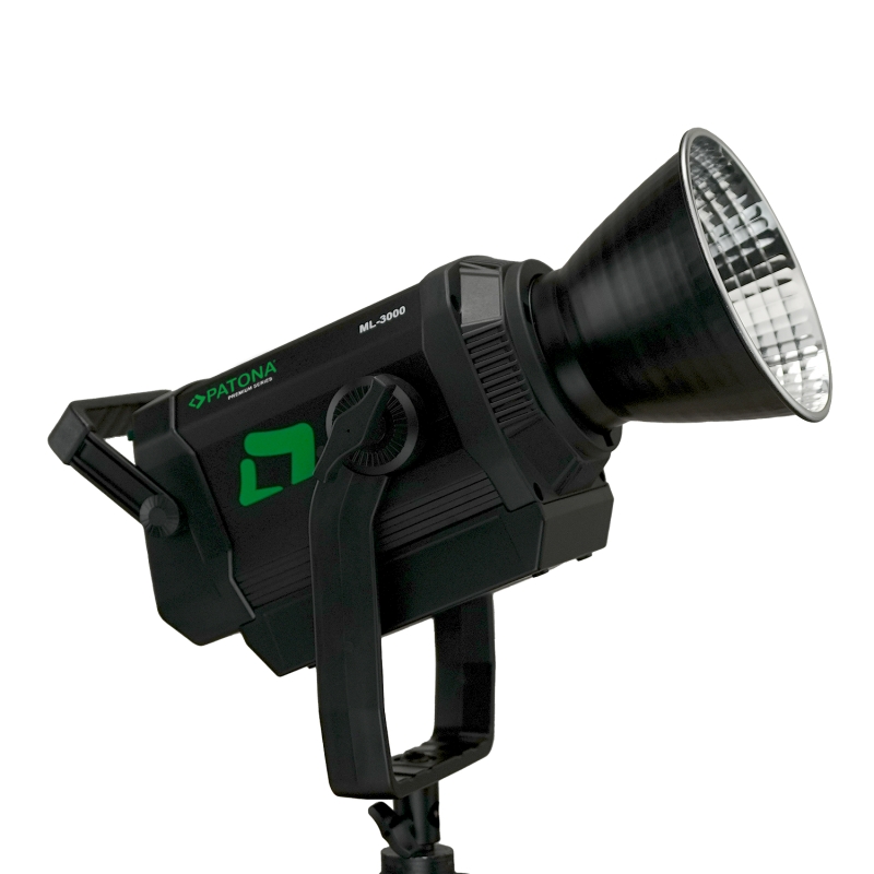 PATONA Premium Profesjonalna lampa foto-wideo LED 300W COB ML-3000 z mocowaniem Bowens + torba transportowa