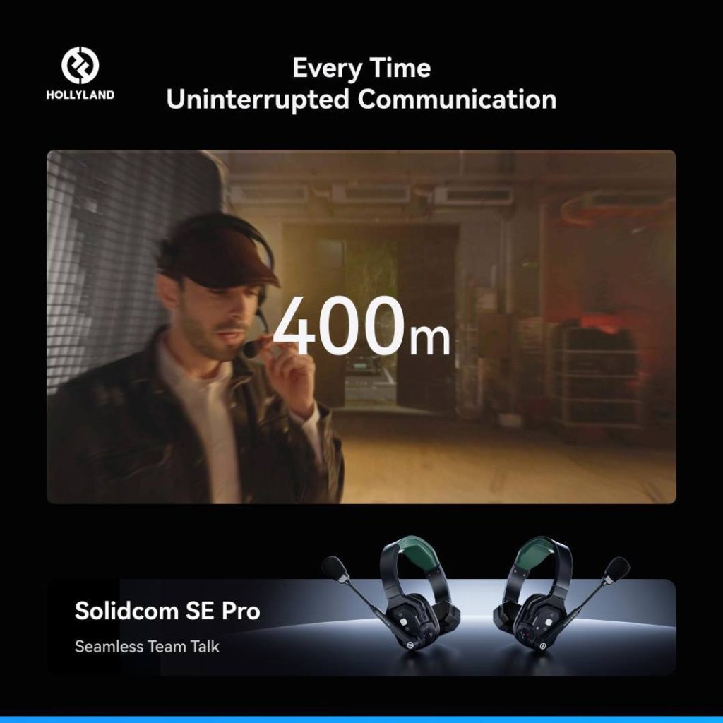 Hollyland Solidcom SE Pro – 5-osobowy zestaw interkomowy z redukcją hałasu