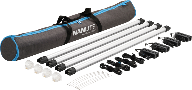 Nanlite Lampa Pavotube II 30C LED RGBWW Tube Light 4 Light Kit