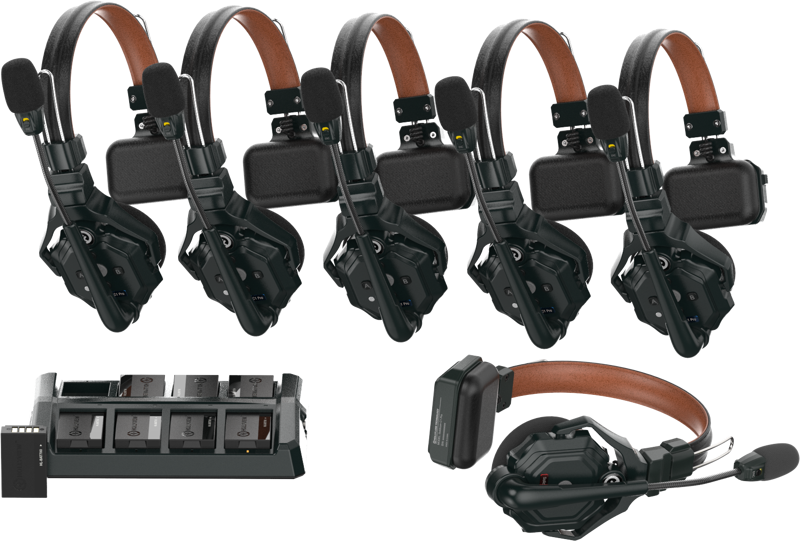 Hollyland Solidcom C1 Pro – bezprzewodowy system interkomowy z 6 zestawami słuchawkowymi ENC