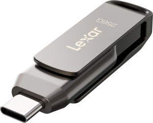 LEXAR JumpDrive Dual Drive D400 Type-C/Type-C & Type-A, up to 130MB/s read (USB 3.1) 256GB