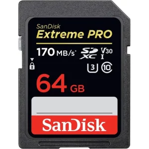 Karta pamięci Sandisk Extreme Pro SDXC 64 GB V30 UHS-I U3 (170 MB/s)