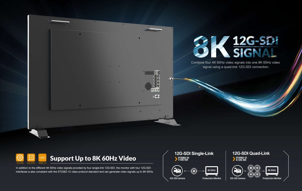 Lilliput Q43-8K - 43" 8K / 12G-SDI Production Monitor