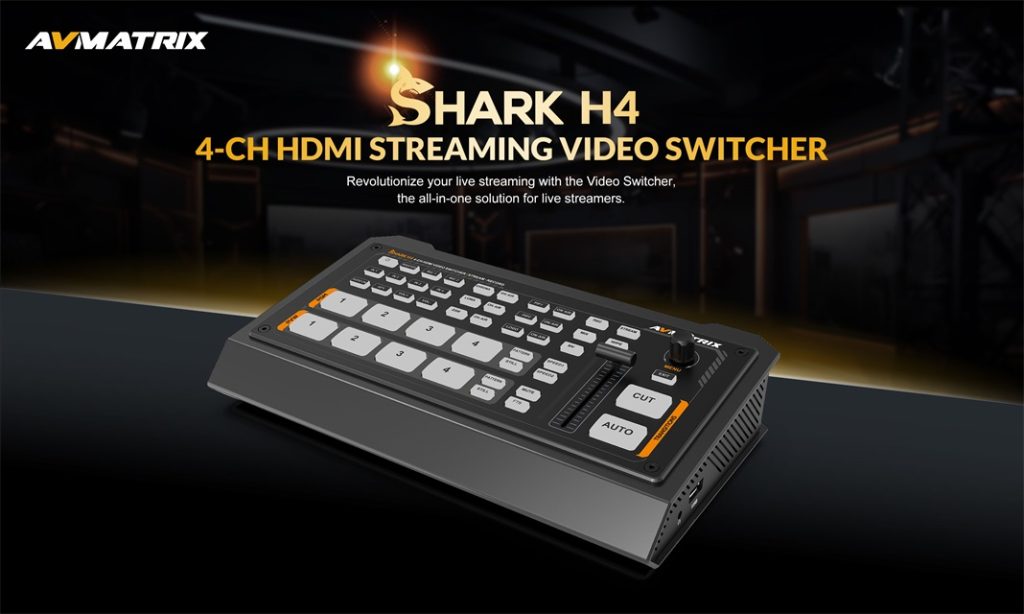 AVMATRIX Shark H4 - 4-Channel HDMI Video Switcher