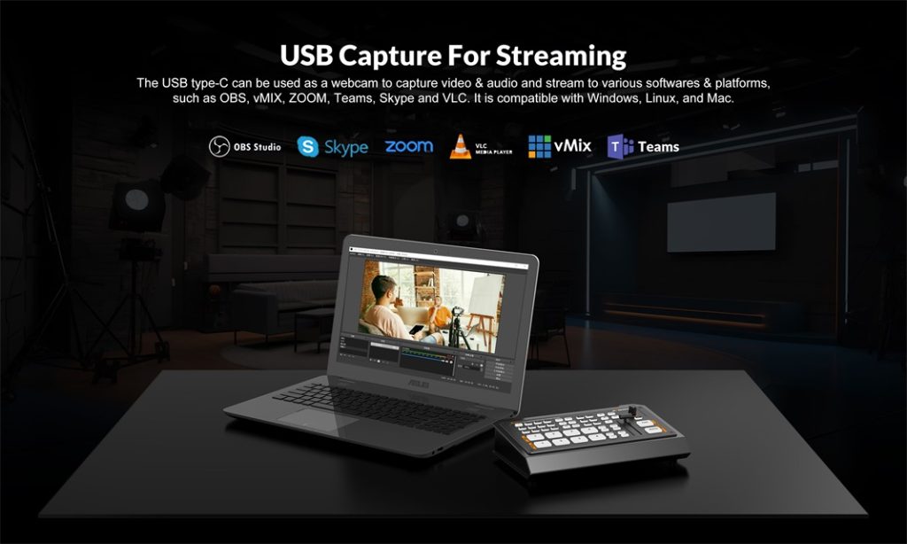 AVMATRIX Shark H4 - 4-Channel HDMI Video Switcher