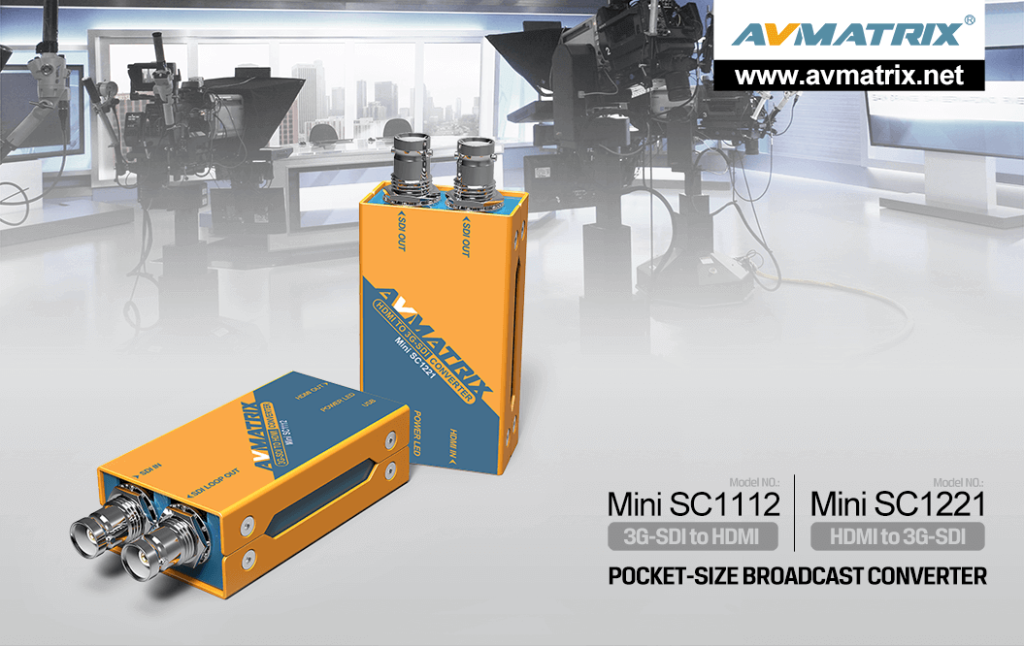 AVMATRIX Mini SC1221 - HDMI to SDI - 3G, Mini Converter
