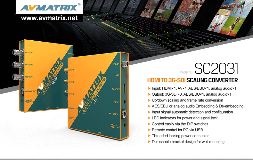 AVMATRIX SC2031 - HDMI to 3G-SDI Scaling Converter	