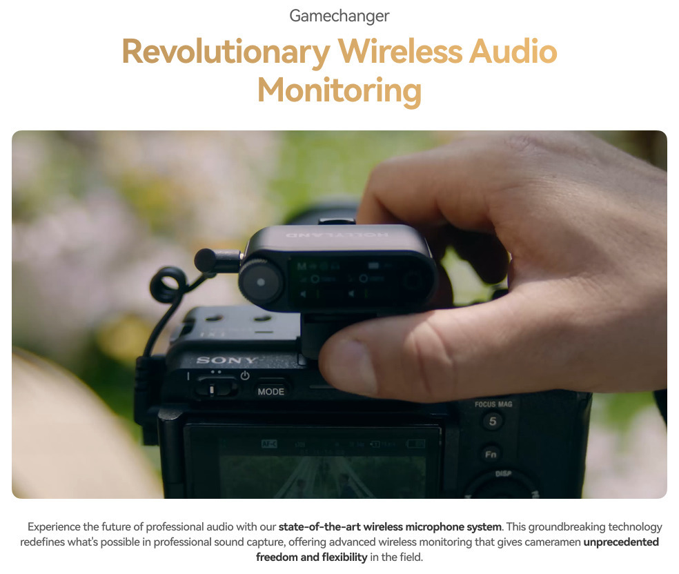 Hollyland LARK MAX 2 Solo with Camera RX