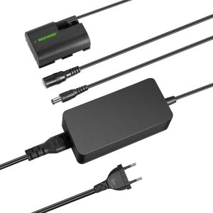 NEEWER Dummy bateria zamienna do LP-E6 LP-E6N LP-E6NH ze złączem DC i zasilaczem sieciowym AC