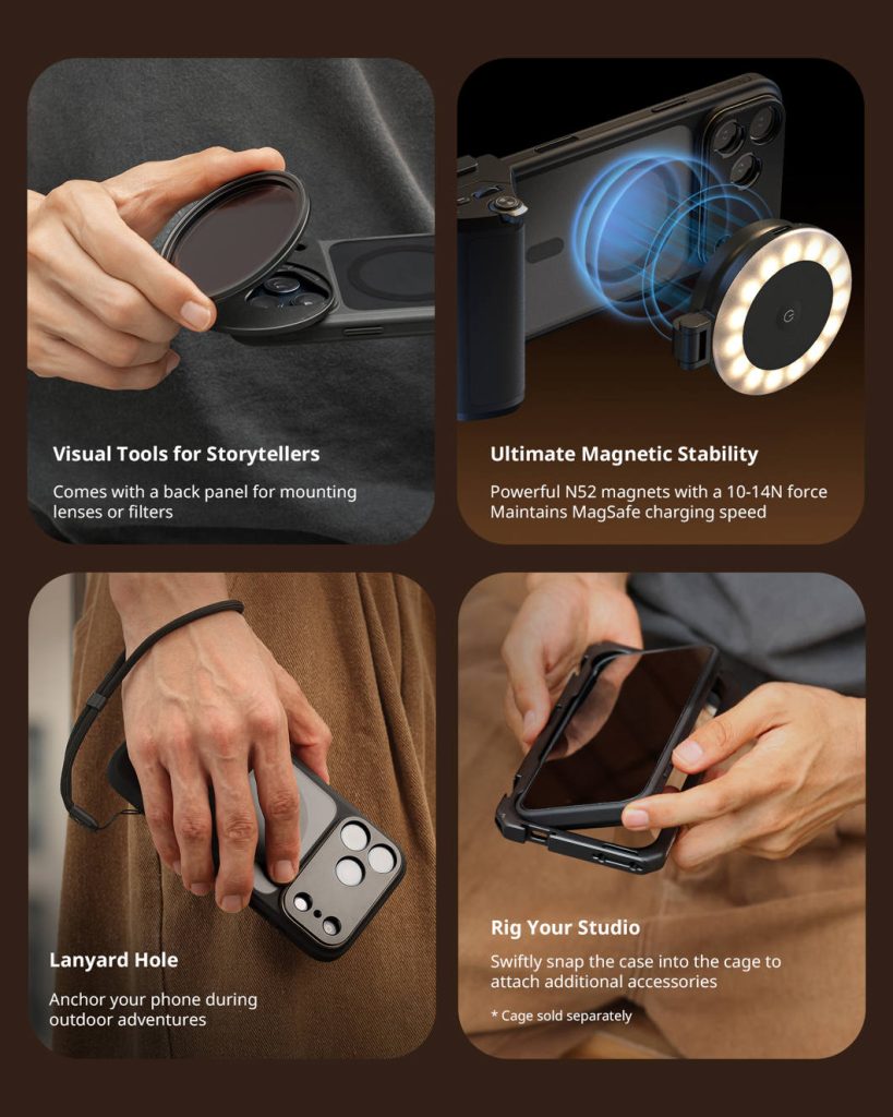 5553 SmallRig FilMov Photography Grip Kit for iPhone 17 Pro