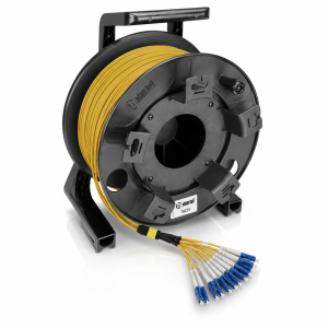 Kabel światłowodowy MPO/APC 12x9/125 AMF PUR na bębnie Adam Hall 70225 – 300 m Kabel światłowodowy MPO/APC 12x9/125 AMF PUR na bębnie Adam Hall 70225 – 300 m
