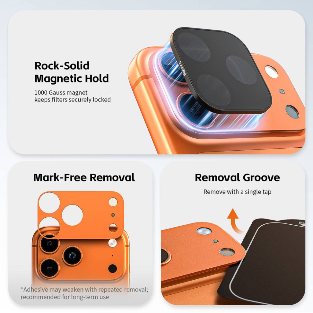 6071 SmallRig Square 1/4 Black Mist Filter for iPhone 17 Pro Series