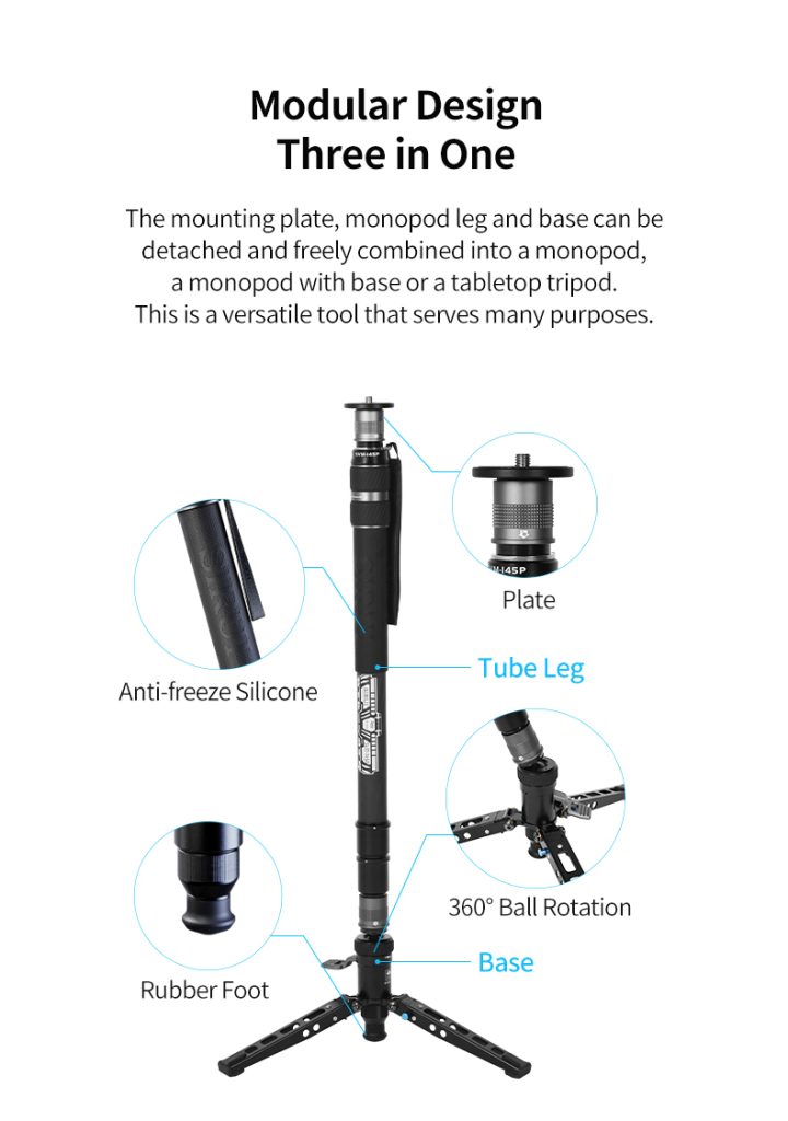 Sirui Monopod SVM-165P (Pedal version) Rapid System
