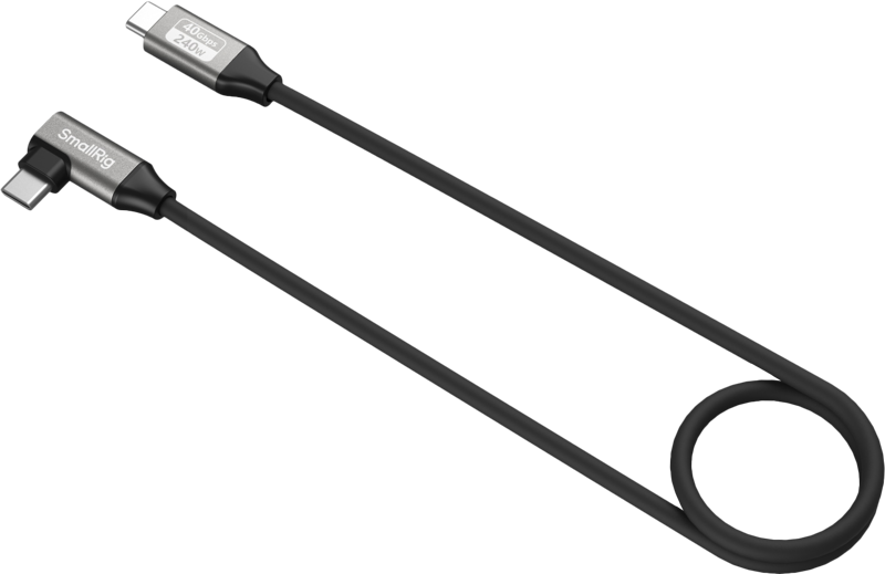 5076 SmallRig USB-C Data Cable (Straight to Angled, 60cm (40Gbps + 240W + 8K)