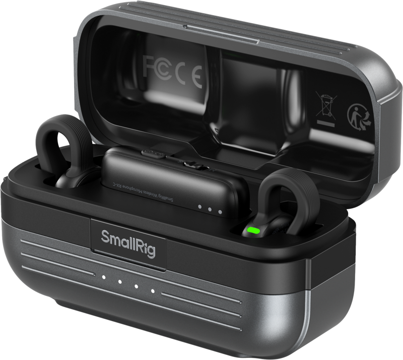 5717 SmallRig S70-C2 Wireless Microphone with USB-C Adapter for Phones (Black)