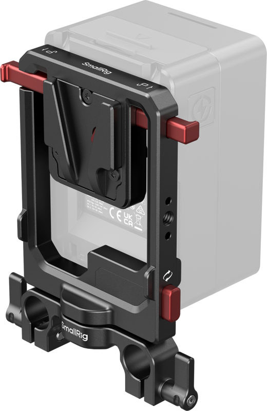 6273 SmallRig Rotatable V-Mount Battery Plate with Dual V-Locks and 15mm Dual Rod Clamp