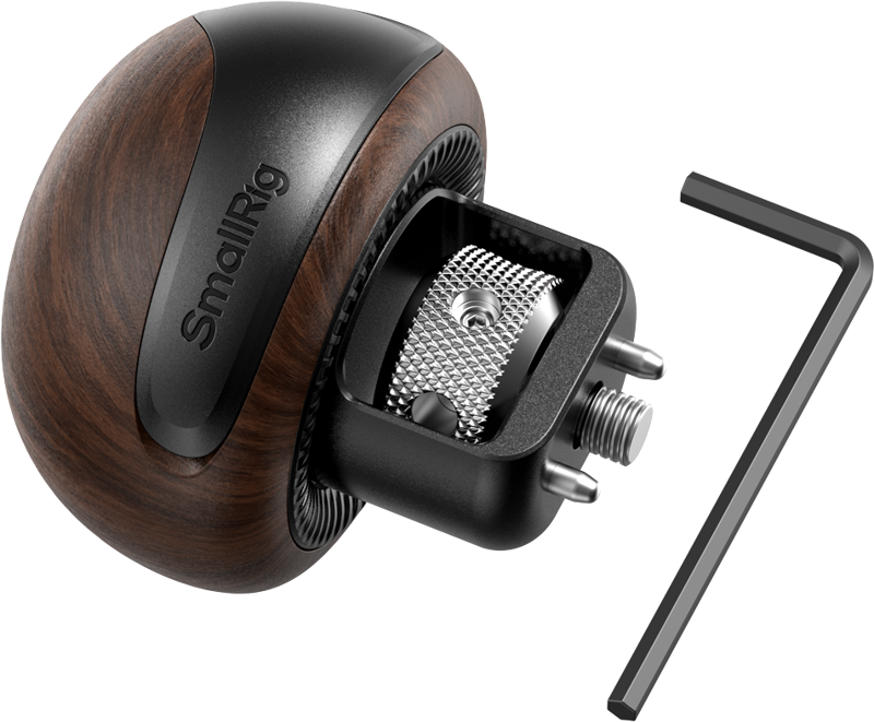 5926 SmallRig Mini Wooden Side Handle with 1/4''-20 Locating Screw
