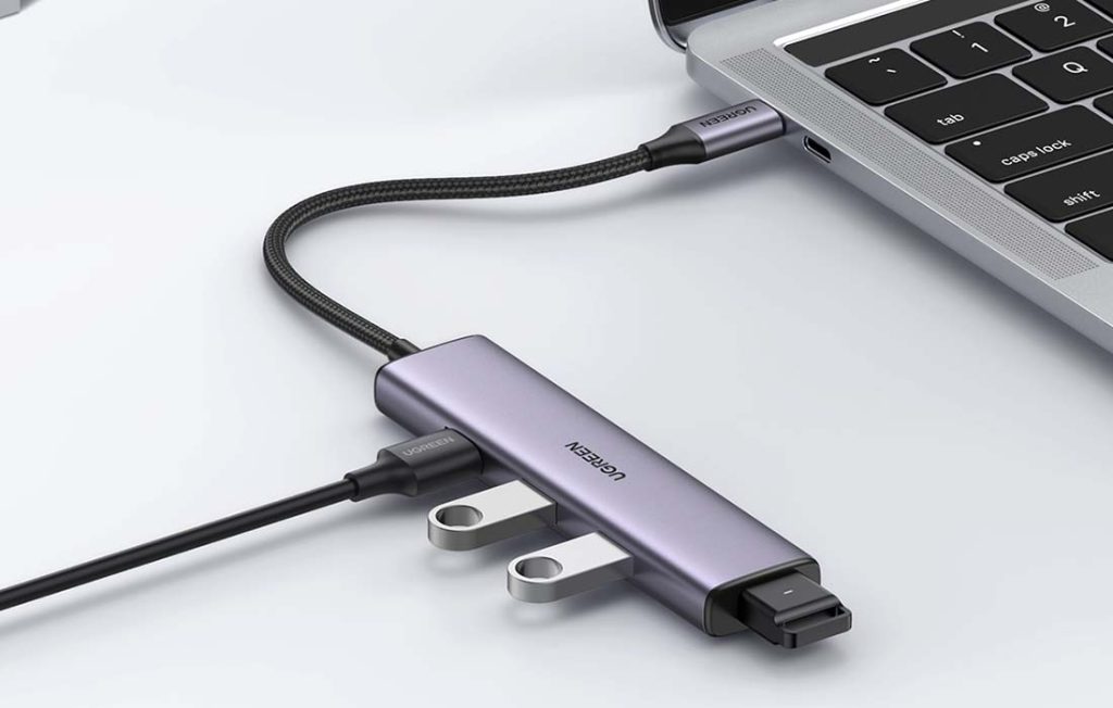 UGREEN Hub USB UGREEN CM473 5-portowy (szary)