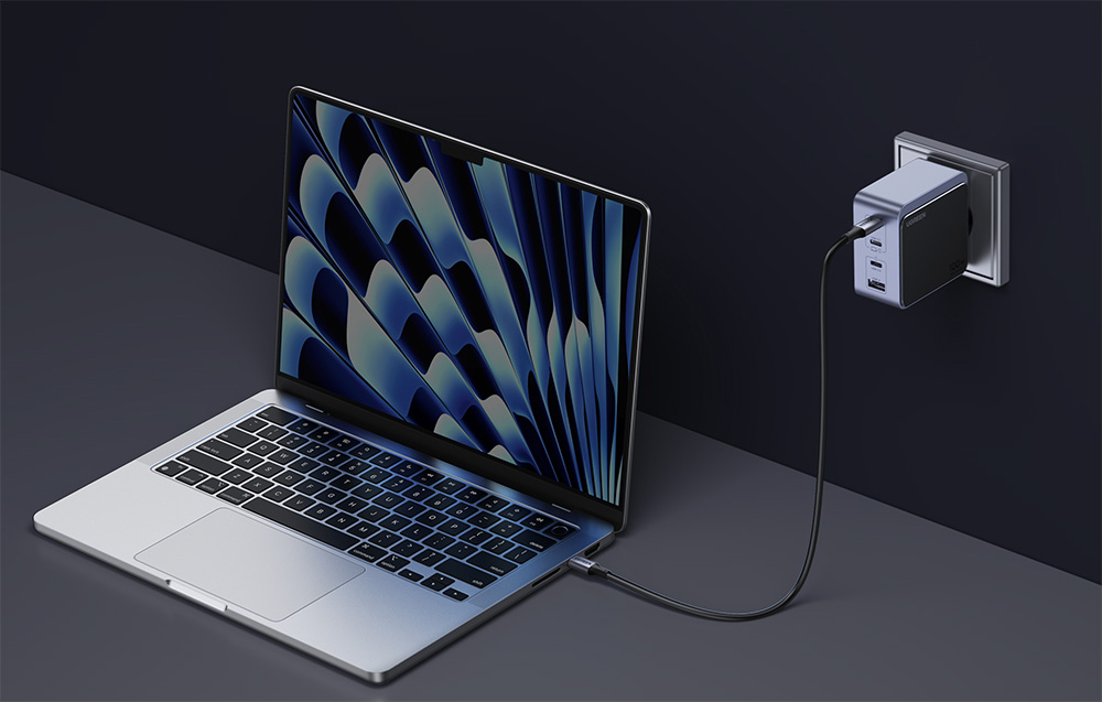 UGREEN Ładowarka sieciowa UGREEN Nexode S 100W 3xUSB-C USB (szara)