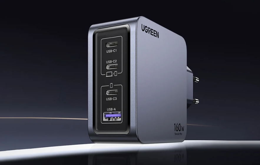 UGREEN Ładowarka sieciowa UGREEN Nexode Pro 160W (szara)