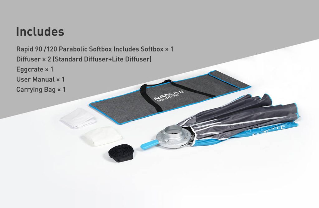 Nanlite Rapid 90 Parabolic Softbox SB-RP90