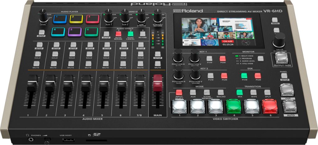 Roland VR-6HD Mikser AV do Bezpośredniego Streamingu
