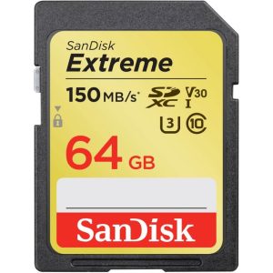 Karta Sandisk Extreme SDXC 64 GB 150/60 MB/s V30 UHS-I U3