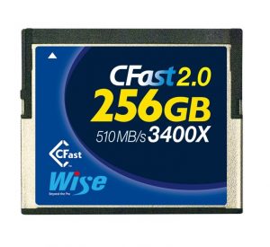 WISE CFast 2.0 Card 3400X 256GB BLUE