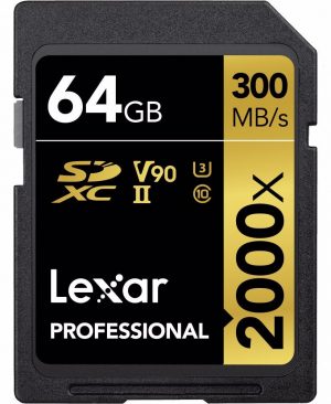 Pro 2000X Lexar SDHC/SDXC UHS-II U3(V90) R300/W260 (w/o cardreader) 64GB