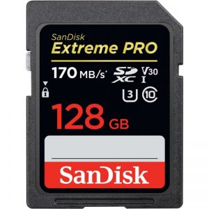 Karta SanDisk SDXC EXTREME PRO 128 GB 170MB/s V30 UHS-I U3