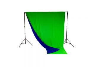 Tło tekstylne dwustronne Chromakey 3 x 3.5 m Blue / Green