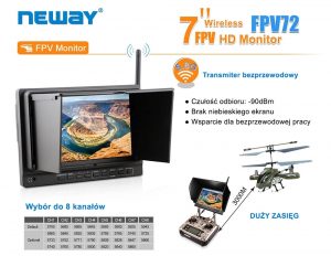 Monitor podglądowy 7" NEWAY FPV72 5.8GHZ WIFI