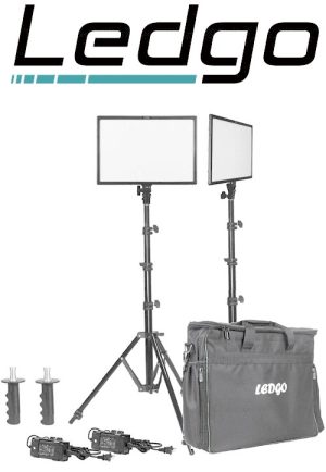 Lampa zestaw Ledgo LG-E268C 2 LIGHT KIT W/STAND AND BAG