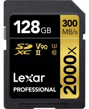 Pro 2000X Lexar SDHC/SDXC UHS-II U3(V90) R300/W260 (w/o cardreader) 128GB
