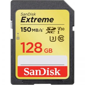 Karta SanDisk EXTREME SDXC 128 GB 150/70 MB/s V30 UHS-I U3