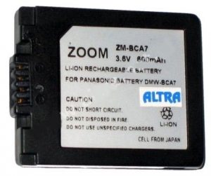 Akumulator zamiennik ZOOM CGA-S001E/BCA7