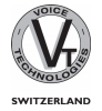 Voice Technologies VT600T mini słuchawka odsłuchowa w etui z akcesoriami - rurka spiralna